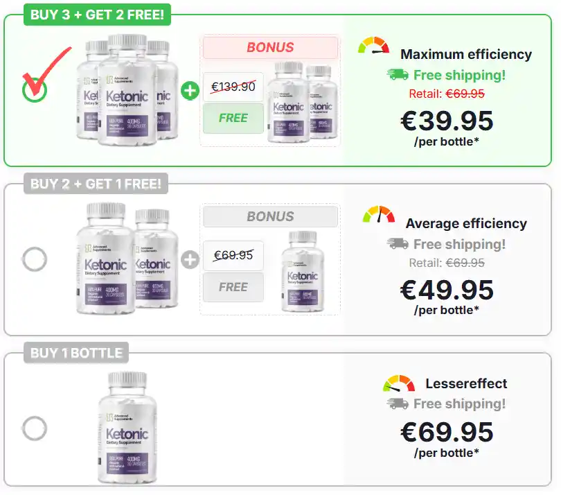 Ketonic Keto Capsules Pricing